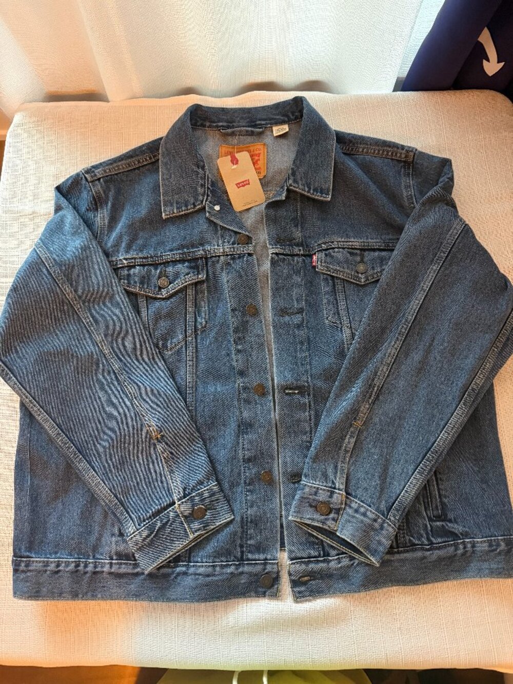 NWT Levi’s Men’s Classic Denim Trucker Jacket - Size XXL - Medium Wash Indigo